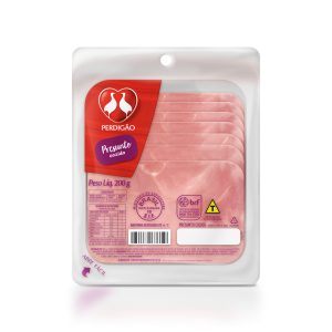 Presunto Cozido Fatiado Perdigão 200g -Caixa c/20