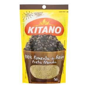 Pimenta do Reino Preta em Pó KITANO Pacote 50g
