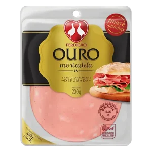 Mortadela Fatiada Defumada Perdigão Ouro 200g