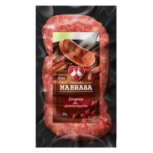 Linguiça Toscana com Pimenta-Biquinho Perdigão Na Brasa 600g -Caixa c/12