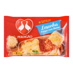 Lasanha Frango com Bacon Perdigão 600g -Caixa c/6