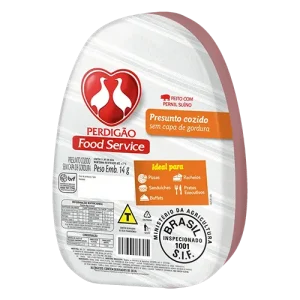 Presunto Cozido Perdigão Food Service 3,4Kg -Caixa c/2