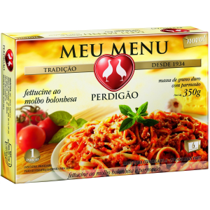 Fettucine ao Molho Bolonhesa Meu Menu PERDIGÃO Caixa 350g