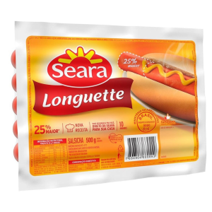 Salsicha Longuette SEARA Pacote 500g