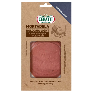 Mortadela Bovina em Fatias Light Ceratti 100g