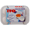 Ovos Branco Grandes ITO Bandeja com 6 Unidades