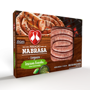 Linguiça Toscana Fininha Chimichurri Perdigão Na Brasa 400g -Caixa c/20