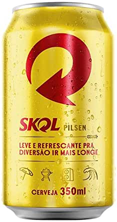 CERVEJA SKOL PILSEN LATA 350ML