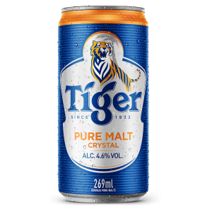 CERVEJA TIGER PURO MALTE CRYSTAL LATA 269ML