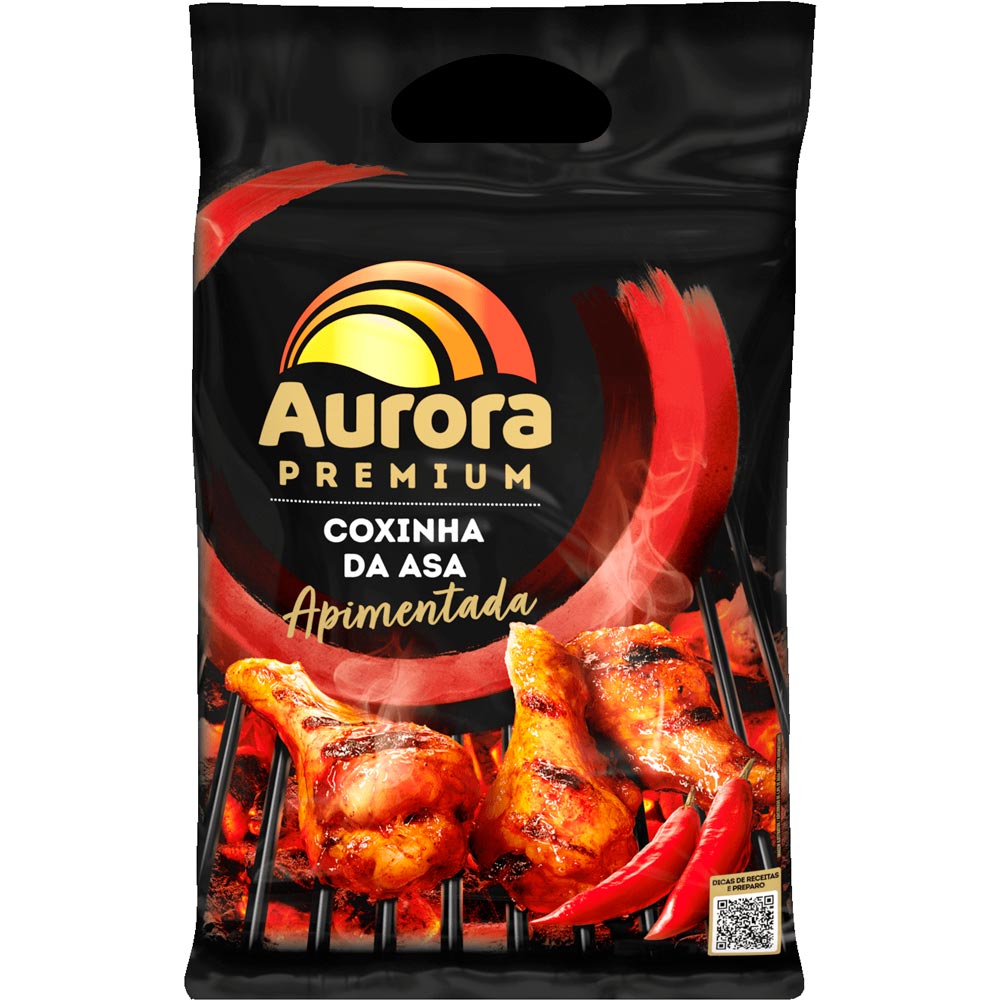 COXINHA DA ASA AURORA PREMIUM APIMENTADA (PCT 800G)