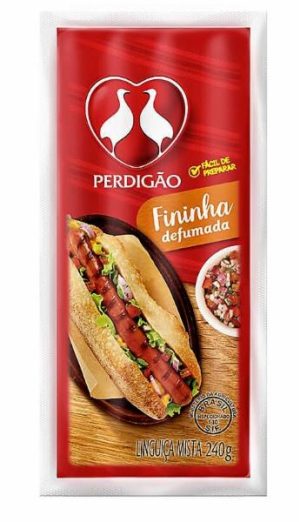 LINGUICA PERDIGAO FININHA DEFUMADA 240G